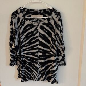 RAQUEL ALLEGRA Zebra Print Women's Top 0
